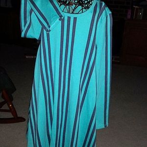 Back-to-School! TEA COLLECTION, Teal T-Shirt Dress. Girls 8